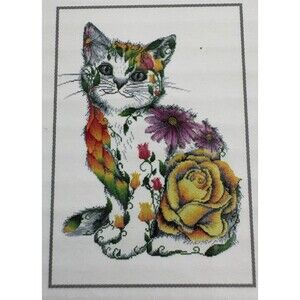 Diamond Dotz Complete Diamond Facet Art Kit Flower Puss